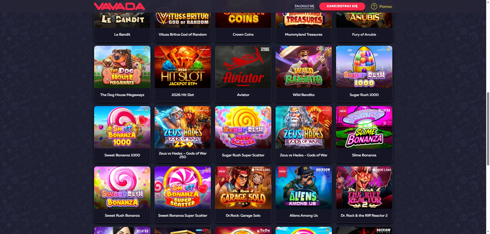 Najlepsze sloty w Vavada Casino &mdash; gry od top dostawc&oacute;w